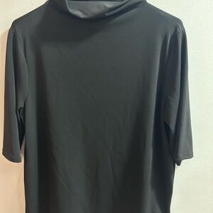 LISA BAYNE Black Mock Neck 3/4 Sleeve Top‎ Women's Size M